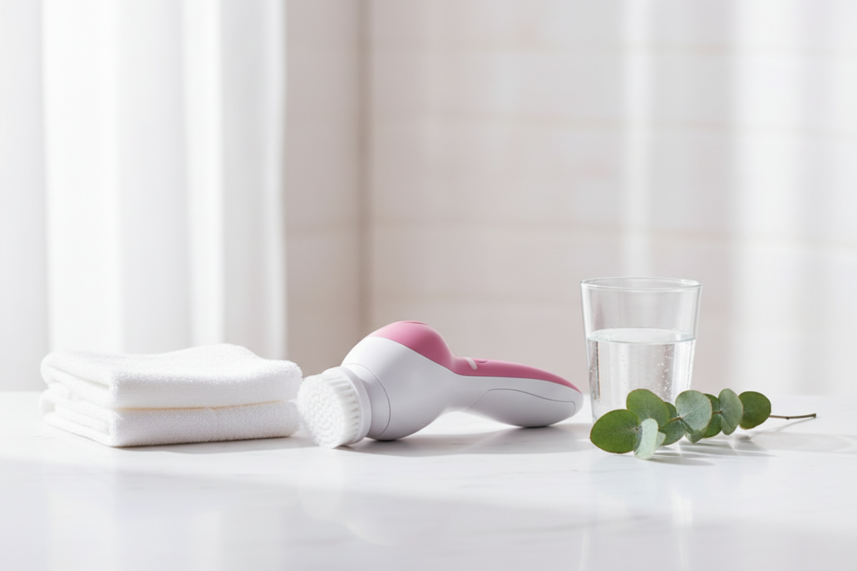 5-in-1 Facial Cleansing Brush — Spa-Level Skin in 5 Minutes